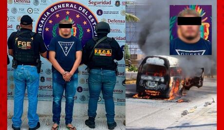 Detienen a “El Piter” en Acapulco por ataques y quema de vehículos; lo vinculan al CJNG