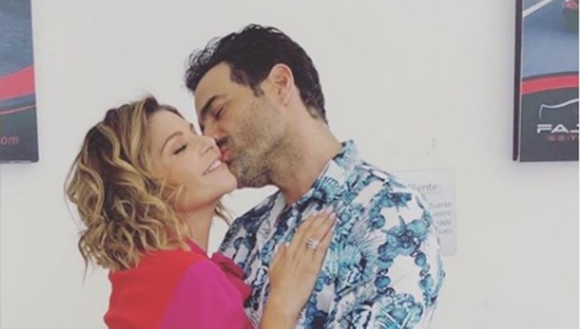 Luis Roberto Guzmán e Itatí Cantoral. Foto: Captura Instragram