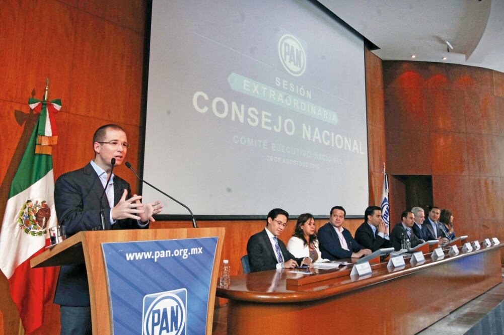 Prevén que el Consejo Nacional del PAN apoye a su líder Ricardo Anaya rumbo a 2018; el órgano se encarga de aprobar la plataforma electoral (ARCHIVO EL UNIVERSAL)