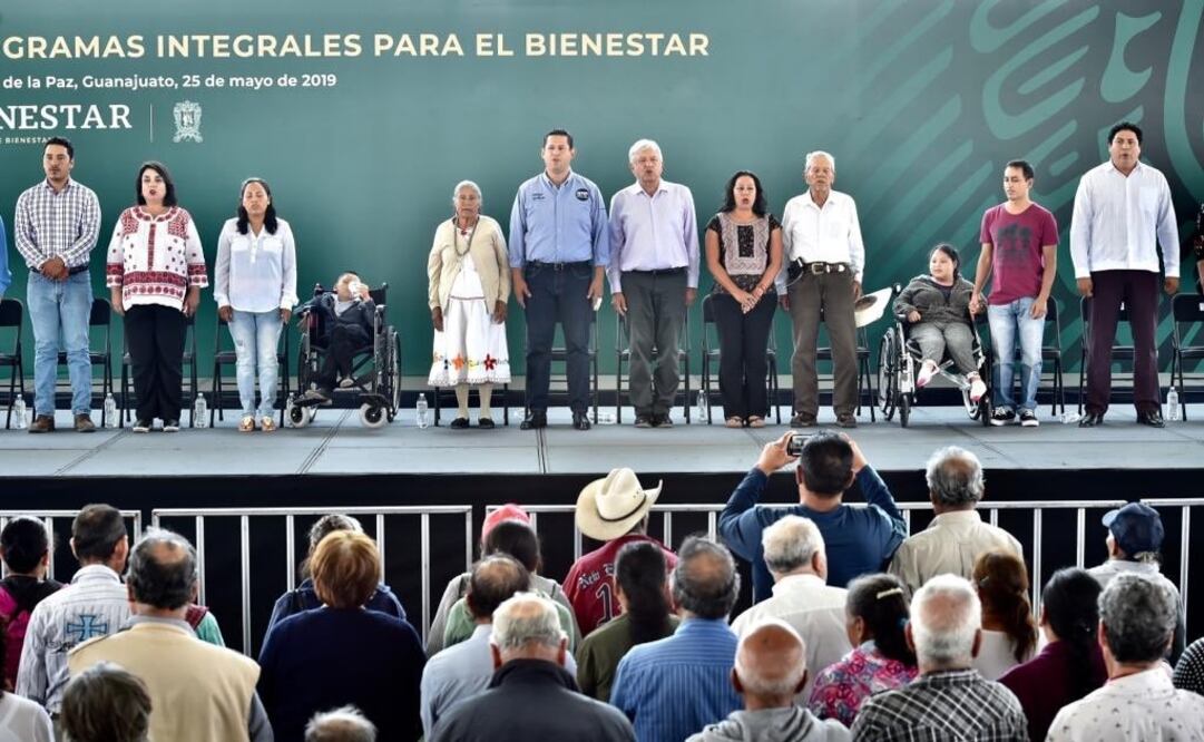 El presidente Andrés Manuel López Obrador en San Luis de la Paz, Guanajuato. Foto: Gobierno de México