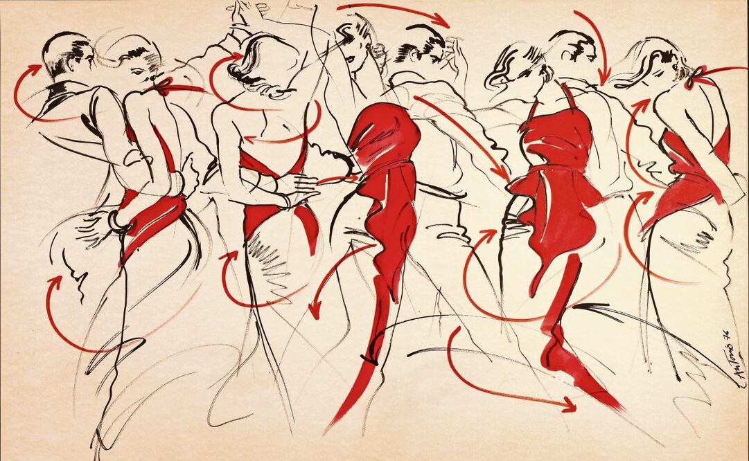 Antonio. Moda indomable presenta por primera vez al público mexicano 460 piezas, entre ilustraciones, fotos, archivos y prendas de diseñador. (26/02/2025) Foto: Museo Franz Mayer