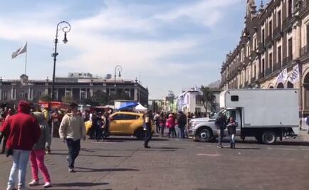 Pobladores y edil de Neza instalan plantón en palacio de gobierno en Toluca