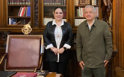 Mónica Fernández se reúne con AMLO; reconoce el respeto entre poderes