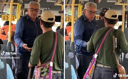VIDEO: Chofer detiene autobús para pedir pasaje a músico que subió sin pagar y se viraliza 