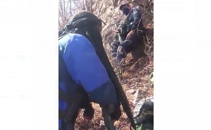 Así grabaron los disparos de la Fuerza Aérea para disuadir al Cártel Jalisco en Michoacán