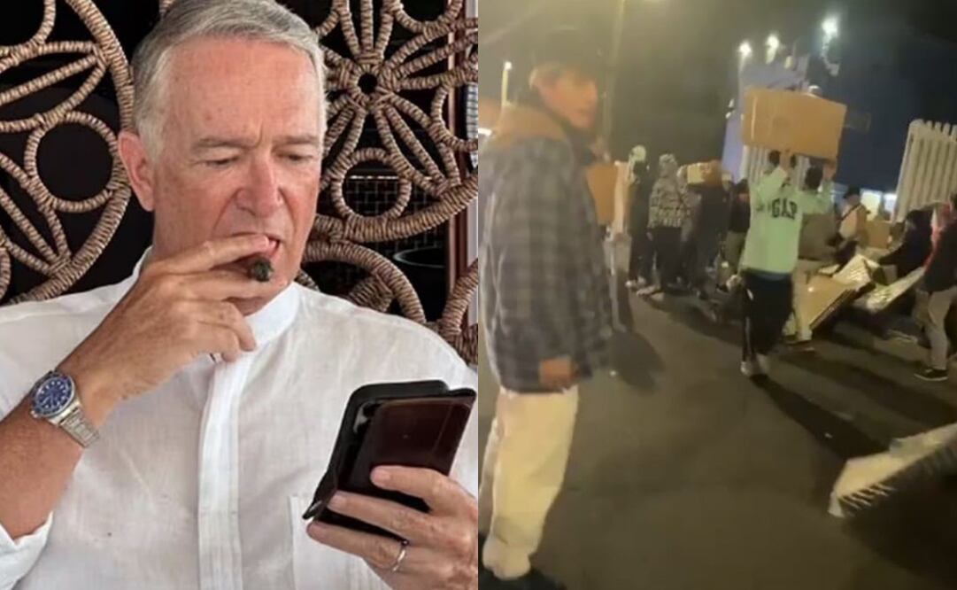 Salinas Pliego reacciona a saqueos durante el desalojo de la fábrica “El Oso”. Foto: Archivo / EL UNIVERSAL y captura de pantalla