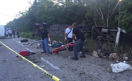 Mueren 12 en accidente en Quintana Roo