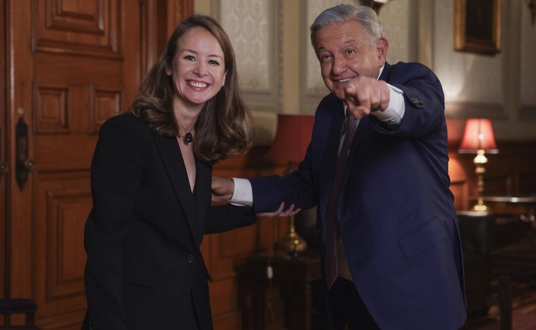 Desde el 2020, el presidente de México no había sido entrevistado. Foto: X. @Jey_21