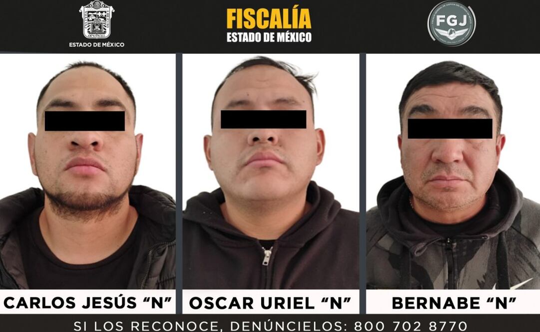 Detienen a tres hombres que presuntamente robaron mercancía Nike valuada en 1.5 millones de pesos en Tultitlán.
Foto: Especial.