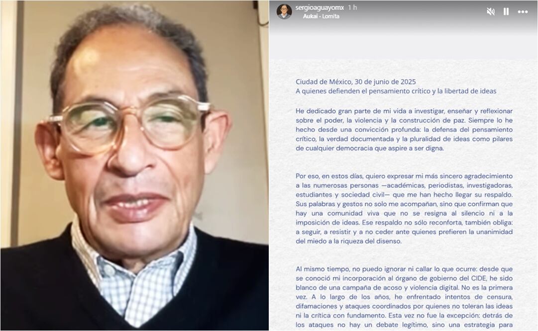 Sergio Aguayo, académico, investigador y periodista.
Fotos: Instagram, vía @sergioaguayomx