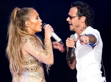 Jennifer Lopez rechaza beso de Marc Anthony