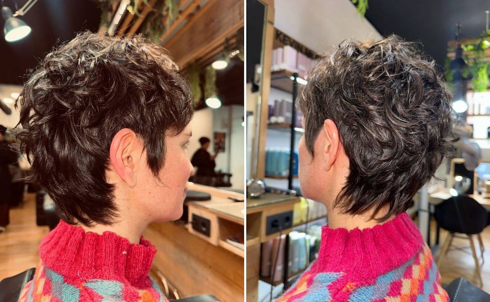 El pixie siempre logra un look moderno. Foto: Especial. Instagram @rosaalfanjarinestilistas