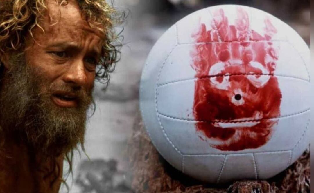 Tom Hanks y Wilson en "Naúfrago". Fuente: Instagram @pedroabrilgt