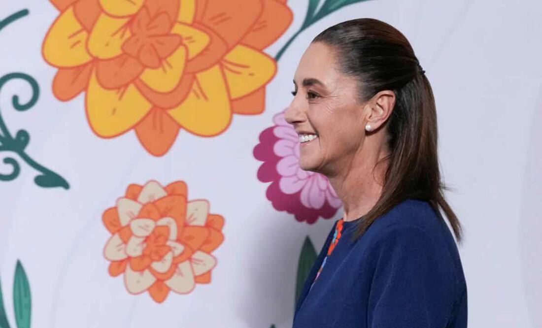 Claudia Sheinbaum en su conferencia matutina de Palacio Nacional el 17 de noviembre de 2025. Foto: Presidencia