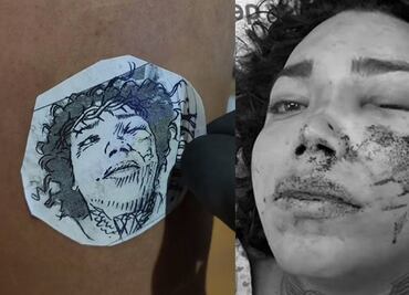 Se tatúa rostro "desfigurado" de Paola Suárez, de "Las Perdidas", y lo tunden en TikTok