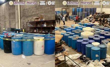 Aseguran más de dos mil costales con precursores químicos en Durango; también fueron encontrados 7 mil litros de hidrocarburo