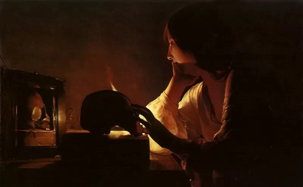 "La Magdalena arrepentida" del artista francés Georges de La Tour, 1635-1640. Foto: Getty Images