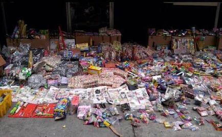 Aseguran 185 kilos de pirotecnia en paradero de Indios Verdes