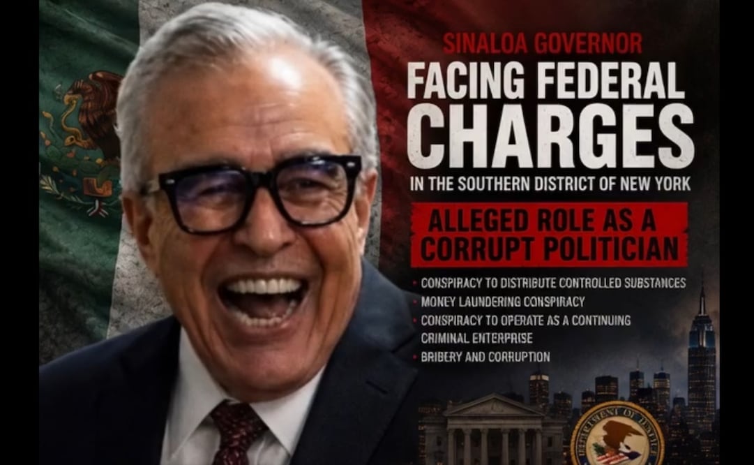 Captura de pantalla de video hecho con IA sobre el gobernador con licencia de Sinaloa, Rubén Rocha Moya, compartido por Derek Maltz, exdirector interino de la DEA. Foto: @derekmaltz_sr