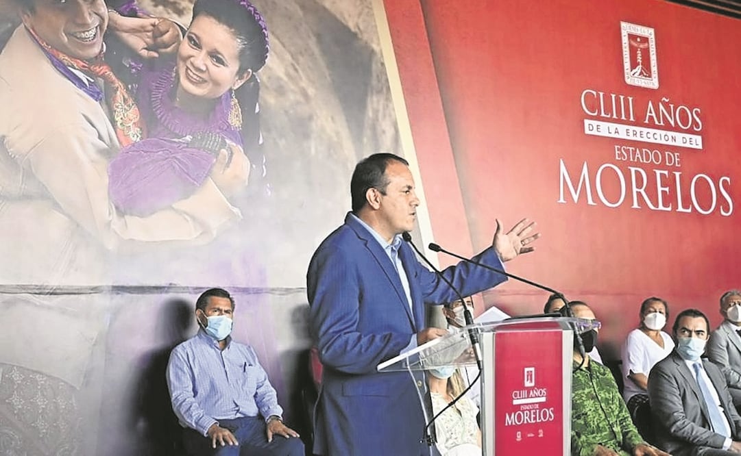 El gobernador Cuauhtémoc Blanco Bravo afirmó que “nada debe y nada teme” sobre los presuntos delitos de corrupción que se le imputan. Aseguró que cuenta con el respaldo de legisladores locales. Foto: Especial.