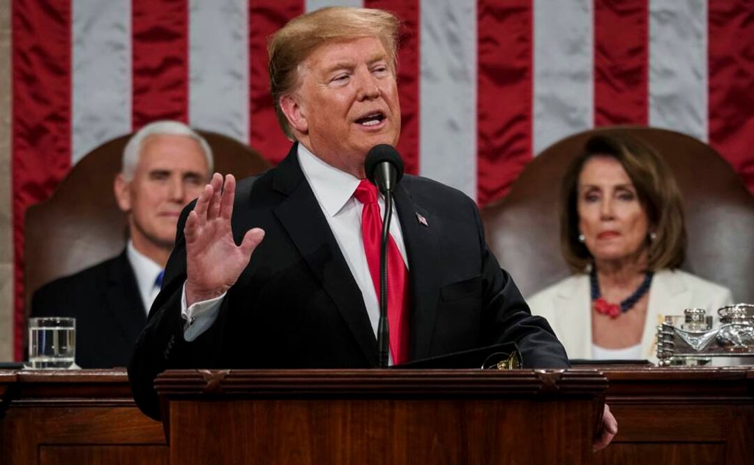 El presidente de Estados Unidos en su discurso del Estado de la Unión en febrero pasado (Foto: AP / Archivo)