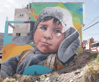 Con pinturas iluminan el futuro en Zacatecas