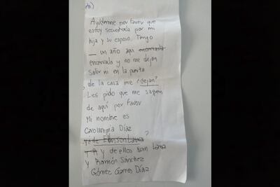 Esta es la carta con la que abuelita pidió ayuda en centro de vacunación antiCovid