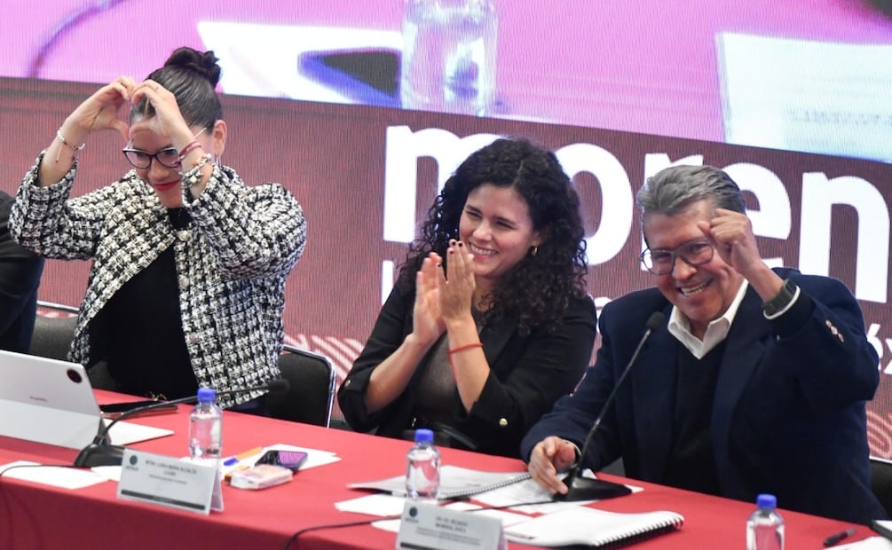 Luisa María Alcalde, presidenta nacional de Morena durante reunión plenaria de Morena (31/01/2026). Foto: Mario Jasso / Cuartoscuro.com