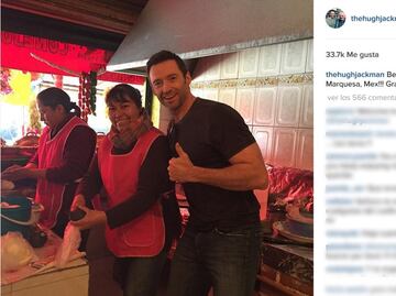 Hugh Jackman come tacos en La Marquesa