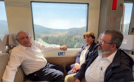 AMLO realiza viaje de prueba en El Insurgente de Lerma a Santa Fe; afirma que en agosto se inaugurará todo el sistema
