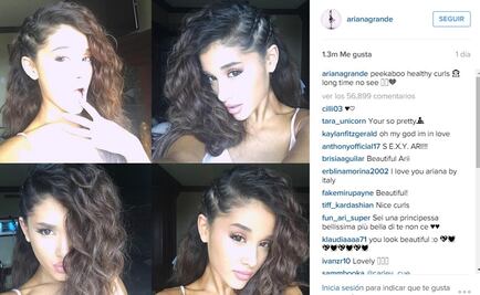 ¿Ariana Grande calva?  muestra su cabello al natural