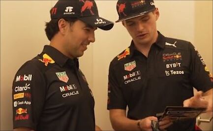 Red Bull y Max Verstappen organizan Baby Shower a Checo Pérez durante el GP de España