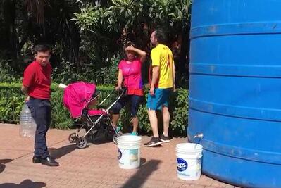 Por escasez de agua, vecinos de Santa María La Ribera refuerzan medidas de ahorro