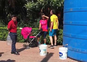 Por escasez de agua, vecinos de Santa María La Ribera refuerzan medidas de ahorro