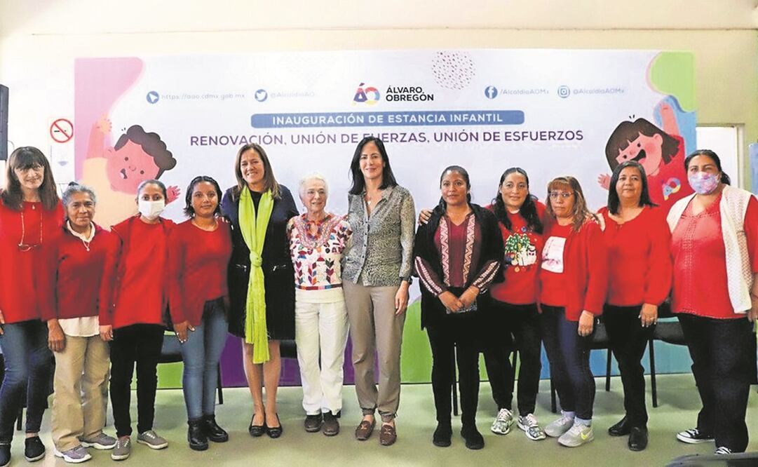 La alcaldesa Lía Limón (centro) dijo que atender a las mujeres trabajadoras ayuda a combatir problemas de violencia de género. Foto: ESPECIAL
