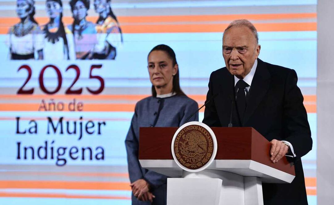 Alejandro Gertz Manero, fiscal genera de la República, durante la mañanera del 25 de marzo del 2025. Foto: Berenice Fregoso / EL UNIVERSAL