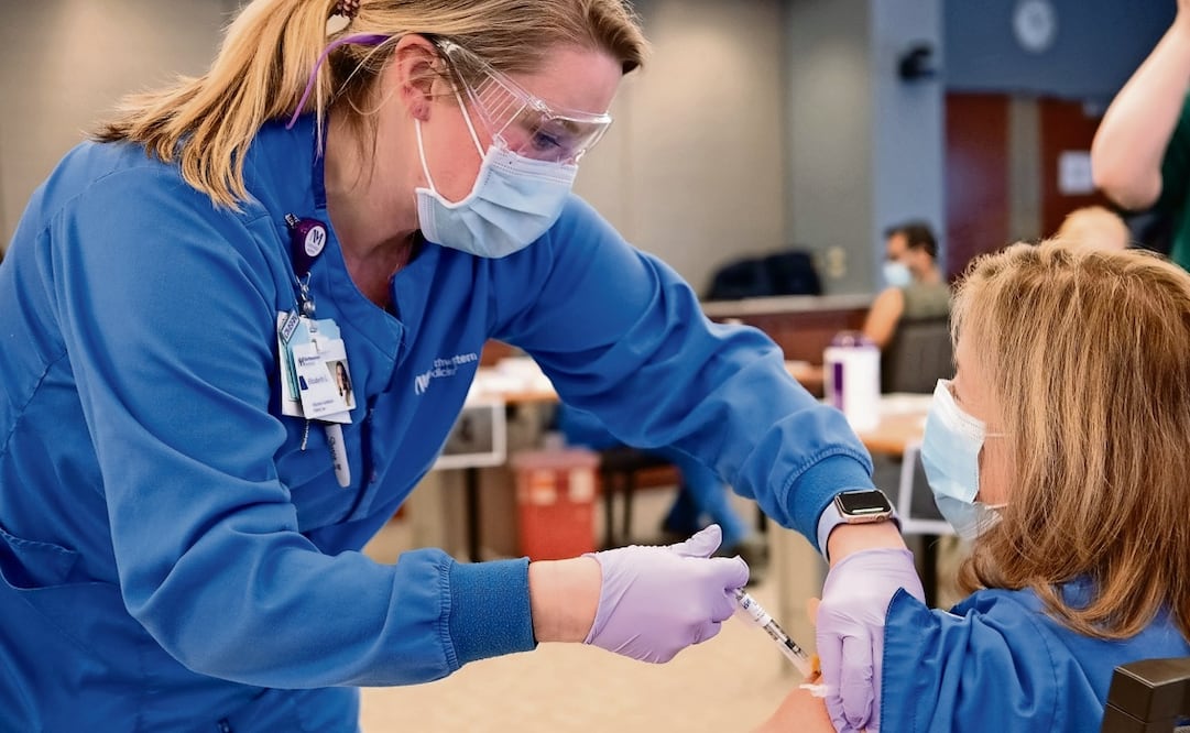 Personal médico durante la pandemia de Covid-19 en suelo estadounidense. Foto: Especial Northwestern Medicine