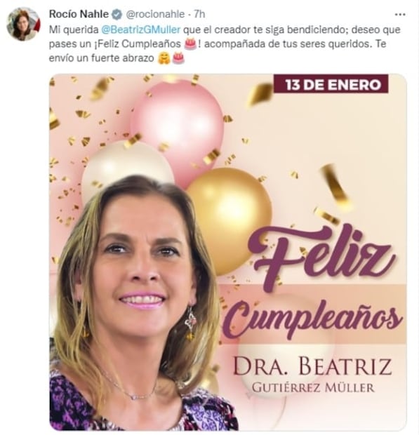 “Ejemplo para muchas mexicanas”: Celebran a Beatriz Gutiérrez Müller por su cumpleaños 54