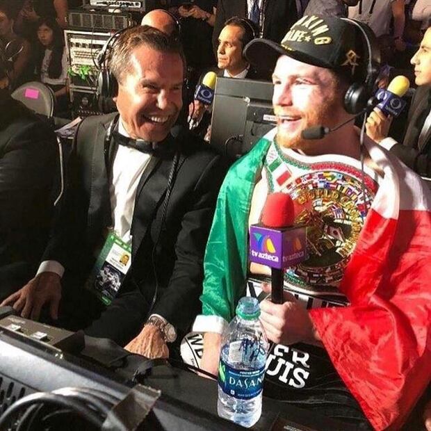 Canelo Álvarez y Julio César Chávez. Fuente: Instagram @jcchavez115