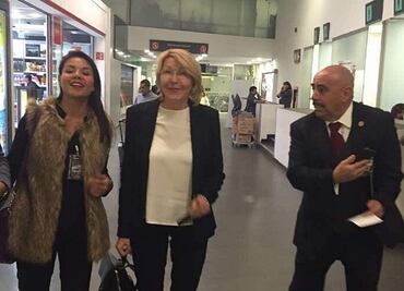Ex fiscal venezolana Luisa Ortega llega a la Ciudad de México
