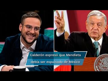 Tras polémica entre Calderón vs Mendieta, AMLO analiza derogar el artículo 33 constitucional