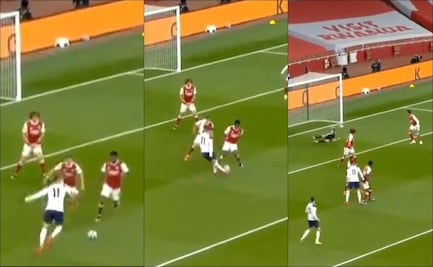 Erik Lamela anotó un golazo de rabona al Arsenal