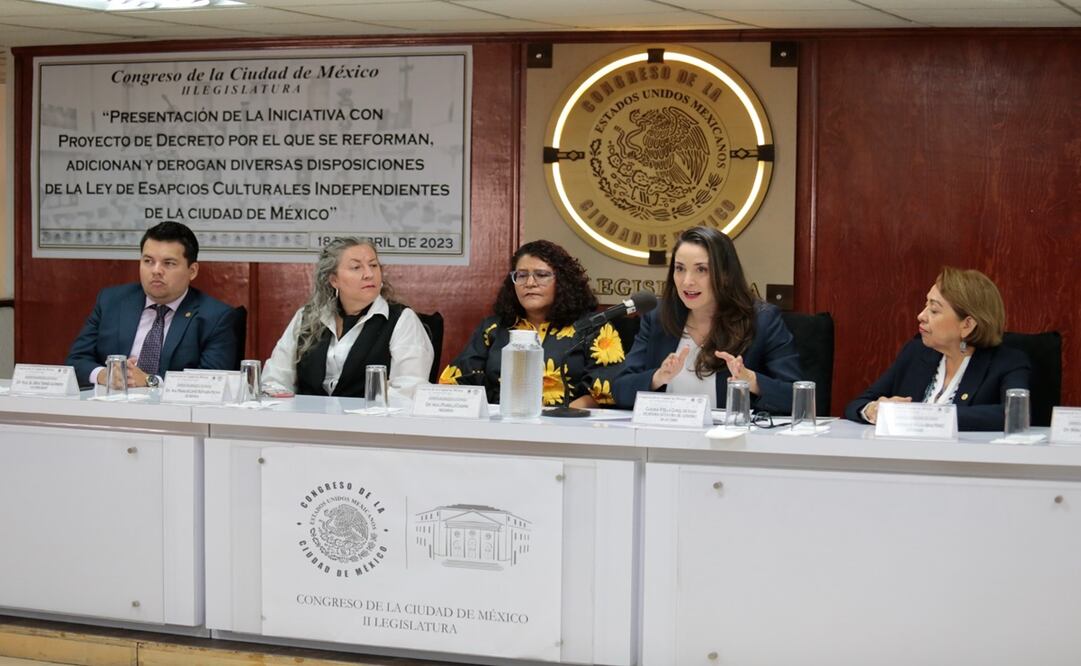 La diputada Indalí Pardillo Cadena presentó una iniciativa para reformar y derogar disposiciones de la Ley de espacios culturales independientes. Foto: Secretaría de Cultura