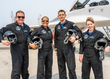 Ellos son los civiles que pasarán tres días en el espacio en un vuelo de SpaceX