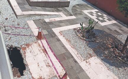 Lluvias provocan socavones en San Lázaro