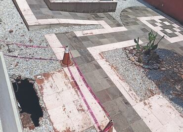 Lluvias provocan socavones en San Lázaro