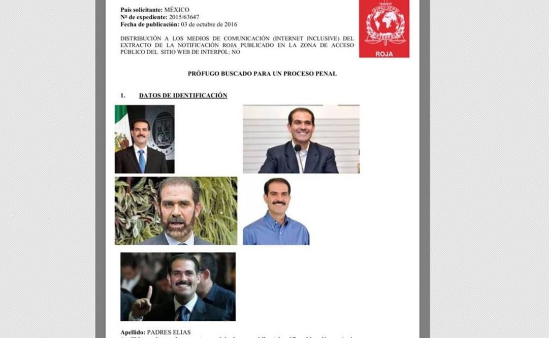 El ex mandatario podría encontrarse en Belice, Guatemala, u otro país de Centro o Sudamérica (ESPECIAL)