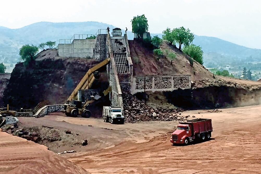 Afectaciones. Al menos 150 minas de tezontle, arena y basalto se explotan en 10 municipios del Estado de México. (EMILIO FERNÁNDEZ. EL UNIVERSAL)