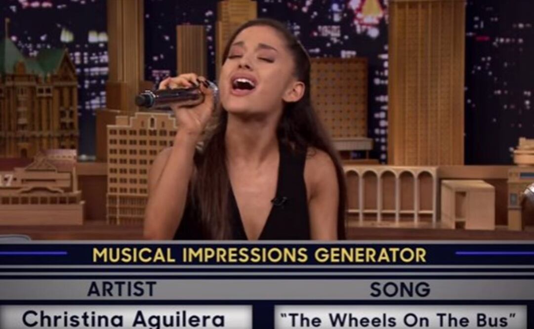 Aceptó el reto de imitar a otras cantantes Foto:Tomada de video