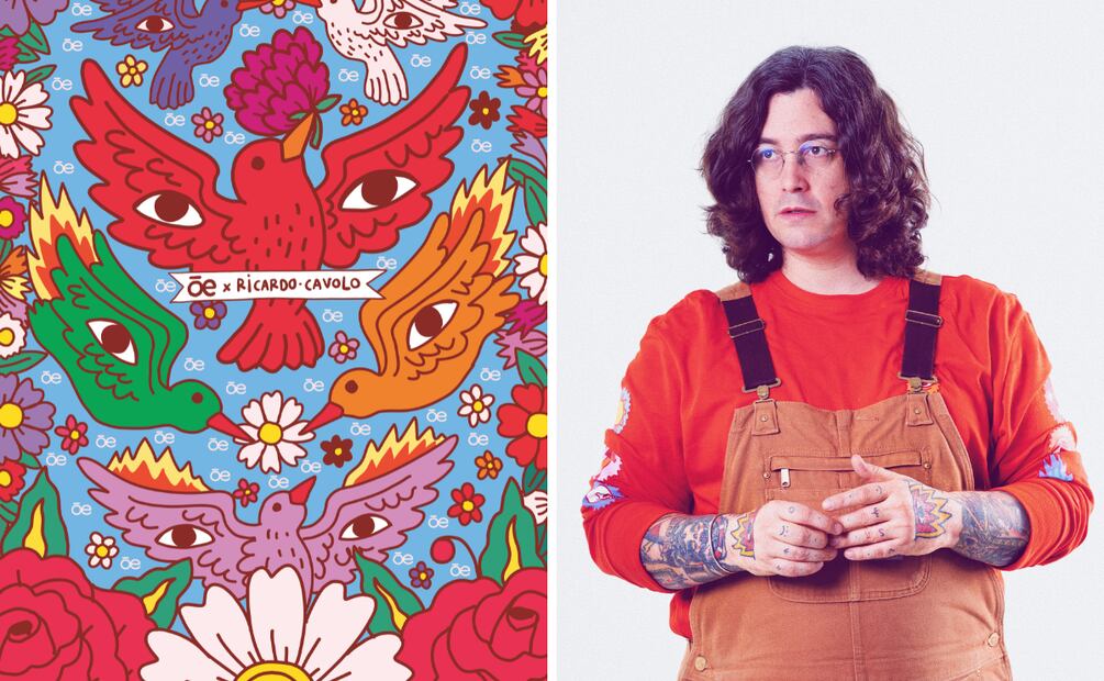 La nueva colección de Clōe x Ricardo Cavolo mezcla ilustración, color y diseño en una propuesta llena de simbolismo inspirada en la obra "A volar". Foto: Cortesía Clōe
